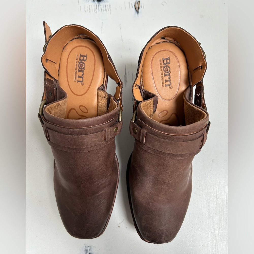 Born Women's Hudson Slingback Clog Chocolate - Size 10 - Picture 5 of 13